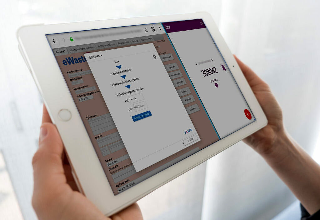 Axians eWaste Fernsignatur