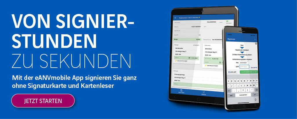 eANVmobile - Mobile Auftragsbearbeitung