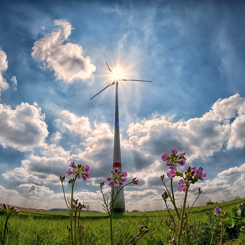 Recycling alter Windräder