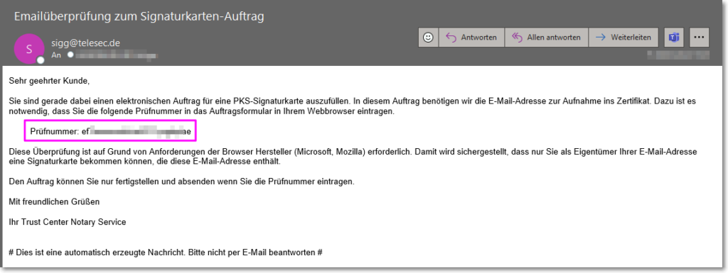 E-Mail Überprüfung